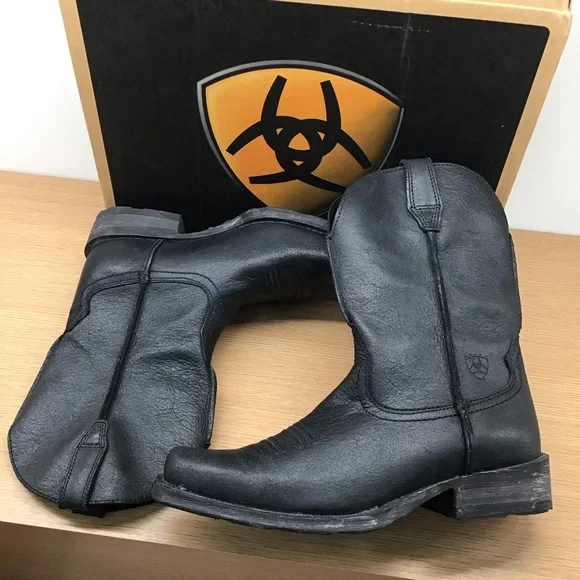 Men’s black Ariat rambler boot NWT 10006724 - Picture 3 of 7